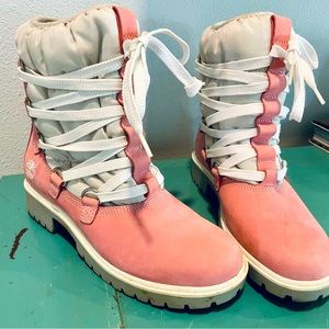 Timberland Women Puffy Boot Pink